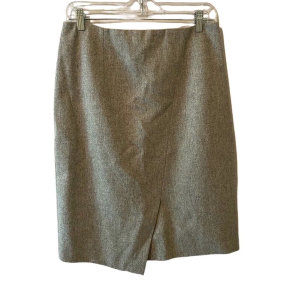 Paule Ka 100% Virgin Wool Pencil Skirt